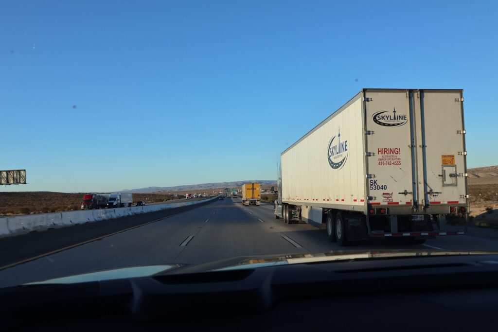 ロス空港からBarstowまでの道のり