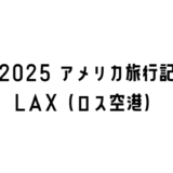 2025アメリカ旅行記ロス空港編のTOP画像